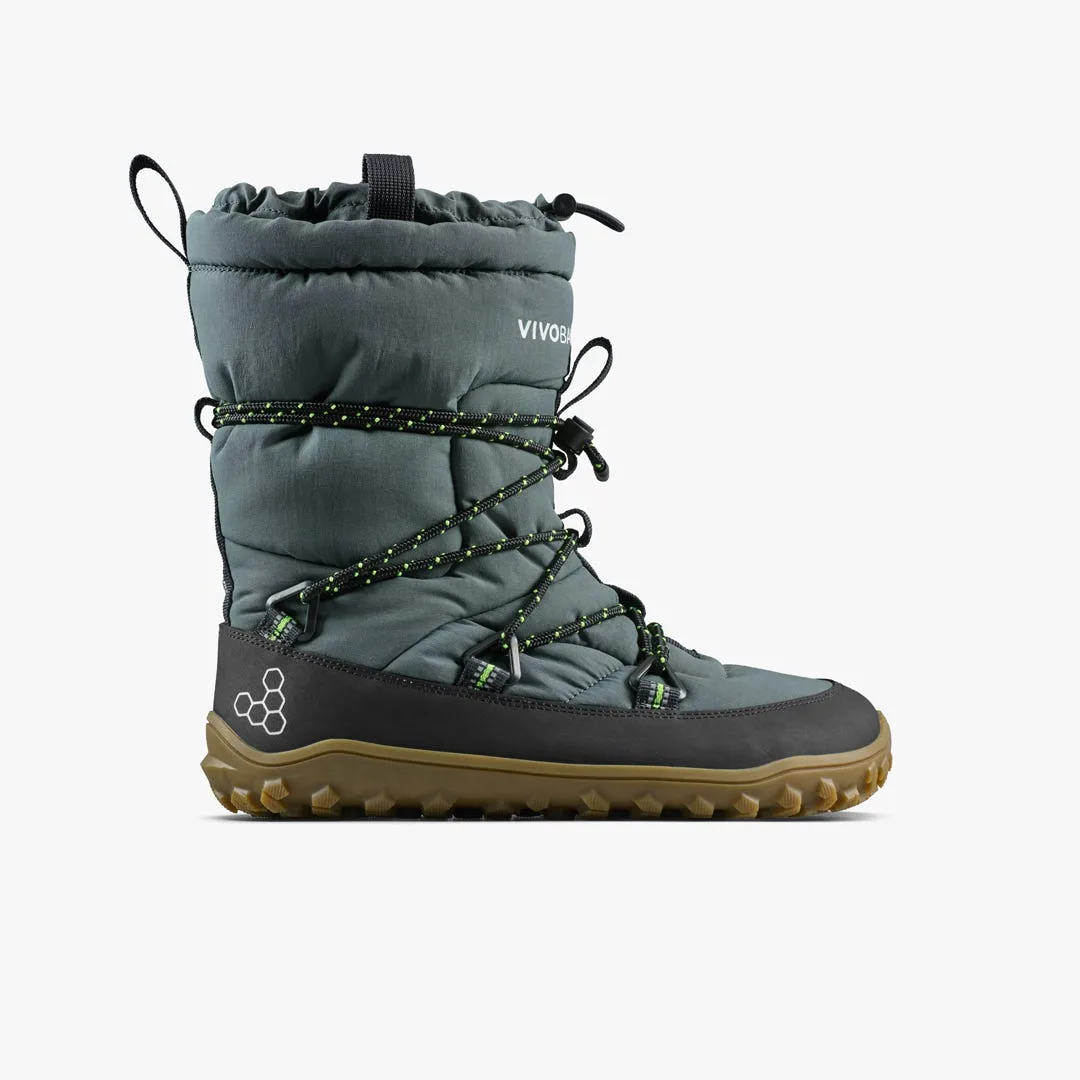 Ботинки Vivobarefoot Tracker Pioneer Boot WP — мужская модель, тёмный серо-зелёный