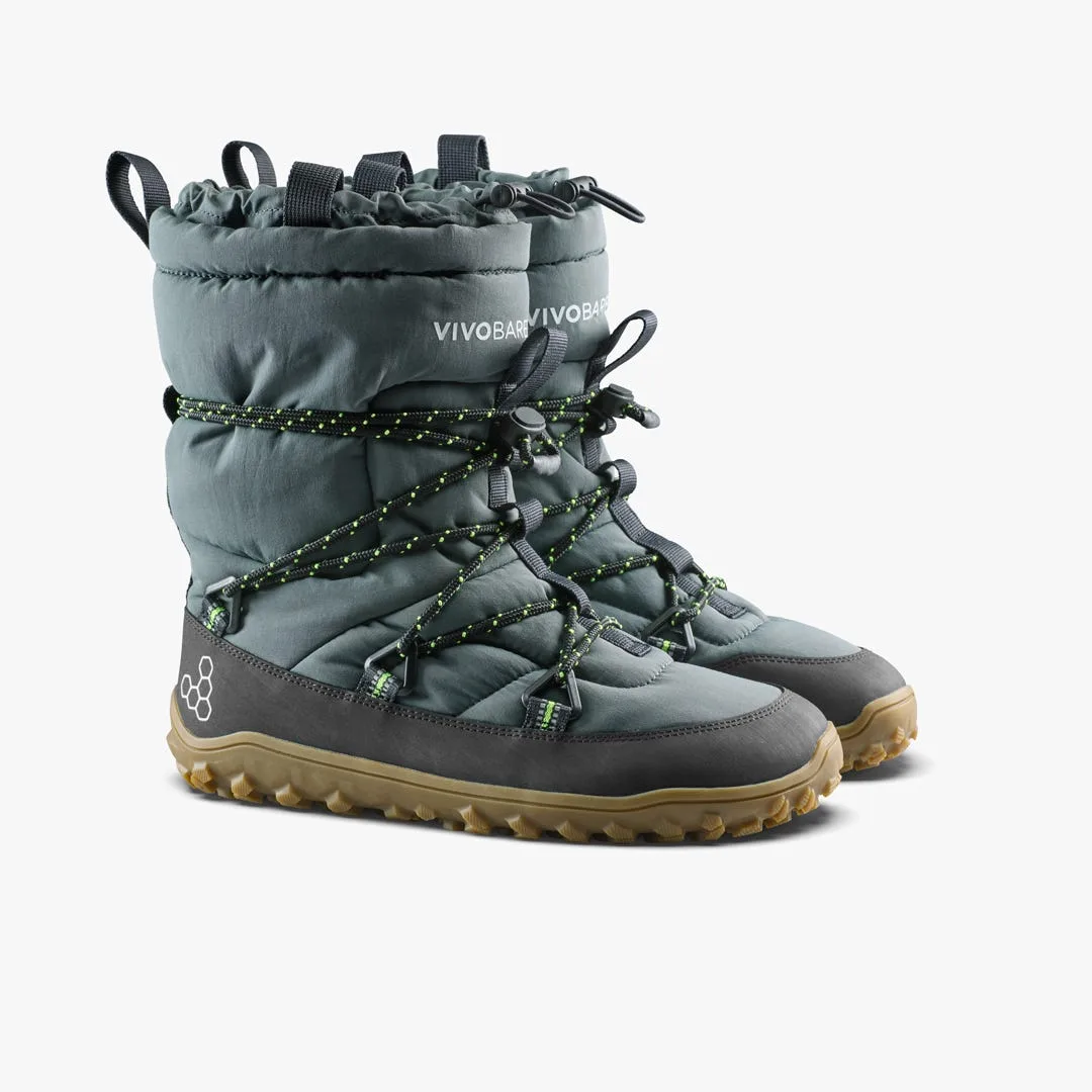 Ботинки Vivobarefoot Tracker Pioneer Boot WP — мужская модель, тёмный серо-зелёный, фото 4